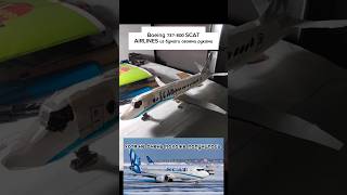 Boeing 737-800 Scat airlines из бумаги #shorts #boeing737 #plane #boeing