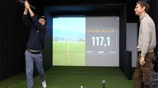 COURS DE GOLF FILME : Ici on augmente la vitesse d'un driver !!