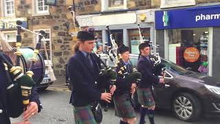 Scotland Bagpipes，Portree, The Isle of Skye