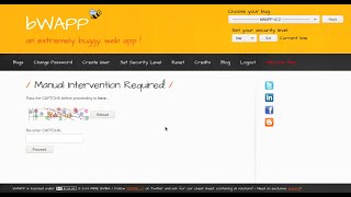 SQL Injection Captcha Manual Intervention Required! Low Security Level