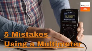 MUSTOOL MT8208丨5 Mistakes to Avoid when Using a Multimeter - Banggood Tool Sets