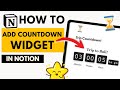 How to Add a Countdown Widget in Notion (Beginner-Friendly & Fast Guide)