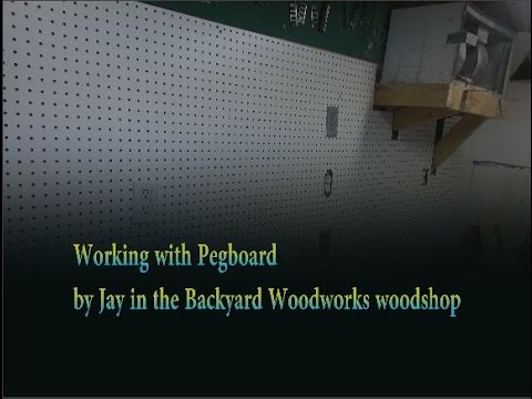 Cutting out shaped in Peg Board Cutting out shaped in Peg Board