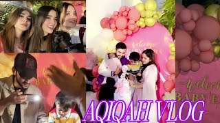 Hafsa khan Shaheer khan Baby aqiqah vlog - maaz safder today vlog