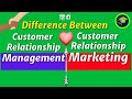 Customer Relationship Marketing vs Customer Relationship Management | CRM