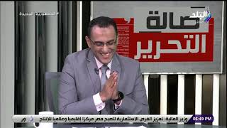 الخبير المصرفي د. أحمد شوقي في صالة التحرير مع عزة مصطفى