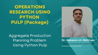 Aggregate Production Planning with PuLP (Python) | Optimize Production & Inventory Costs