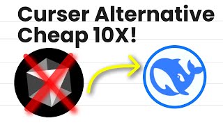 10X cheap cline ai + deepseek |cursor ai alternative |alternative of cursor ai