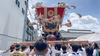 梅北町ふとん太鼓装飾新調試験運行 | 令和5年7月30日