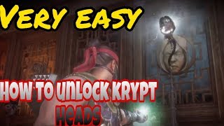 HOW TO GET CHARACTER HEADS FOR THE KRYPT | MK11