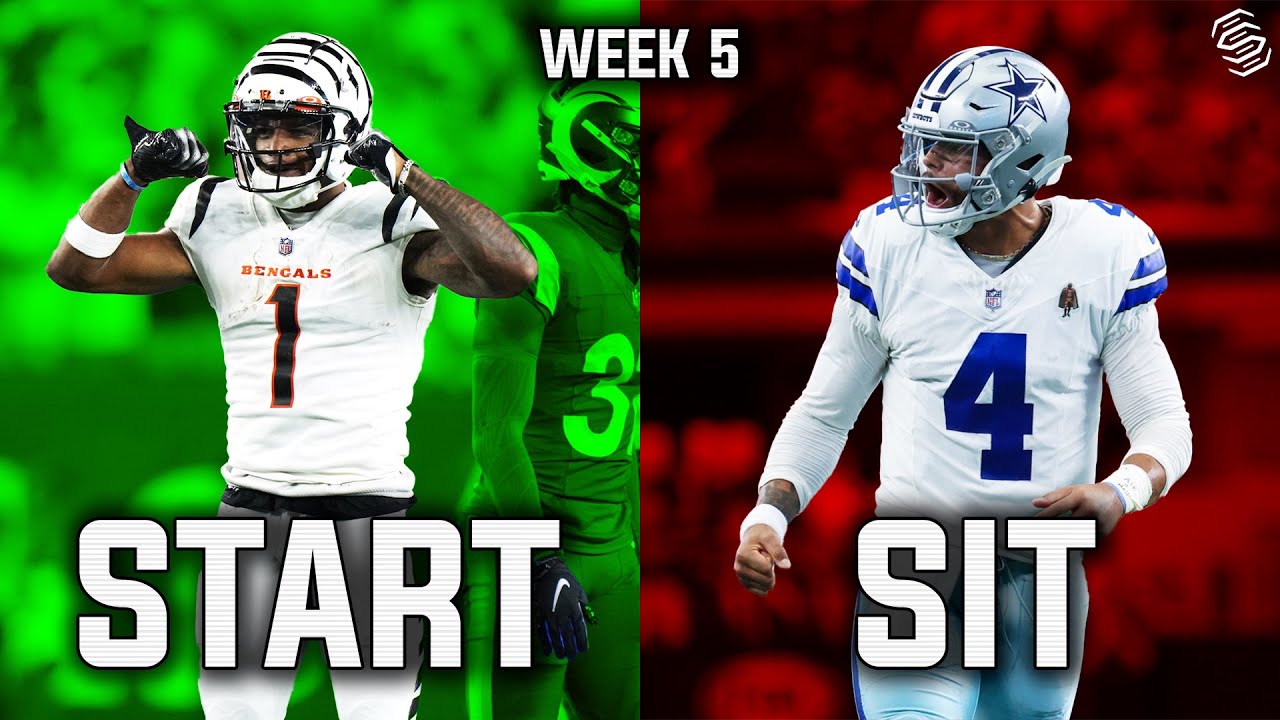 Fantasy Football Start 'Em Or Sit 'Em Week 5 - YouTube