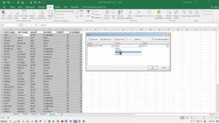 Excel 2016: Sorting with multiple keys (columns)