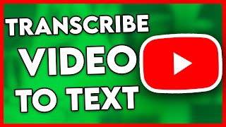 How to Transcribe YouTube Video to Text Free (Easy & Fast)