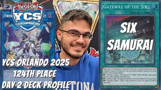 Yugioh YCS Orlando 124th Place Day 2 Deck Profile \u0026 Combo Tutorial - Six Samurai - Lindell Garcia