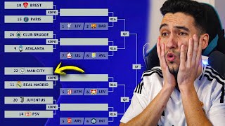 REACCIONANDO al SORTEO de PLAYOFF de la CHAMPIONS LEAGUE *NOS TOCÓ el CITY*