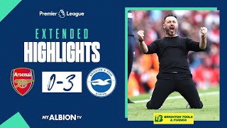 Extended PL Highlights: Arsenal 0 Albion 3