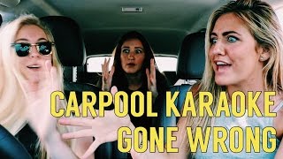 Carpool karaoke gone wrong!!
