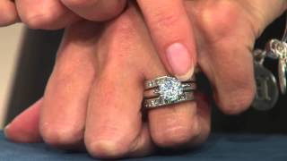 Diamonique 100-Facet 3.00 ct Solitaire Ring, Sterling with Jennifer Coffey