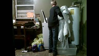 Washing and drying clothes,evening vlog.