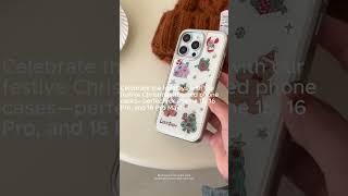 Festive Christmas-Themed Phone Case | Holiday Cheer for iPhone 16 Series #iphoneaccessories #phone