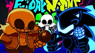FNF: FRIDAY NIGHT FUNKIN VS BURNING IN HELL ENCORE COVER PLAYABLE [FNFMODS/HARD] #sonic #sans