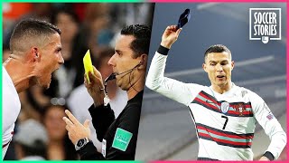 7 times Cristiano Ronaldo lost his temper with a referee | Oh My Goal