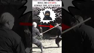 NINJUTSU TRAINING 🥷🏻‼️ How To FIGHT like a NINJA using BOJUTSU ✅ Bo Staff Techniques #Shorts