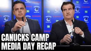 Canucks Training Camp - Benning & Green Recap (Hamonic, Hughes, Pettersson News)