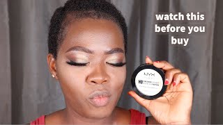 NYX HD Finishing Powder Review⎜WATCH THIS