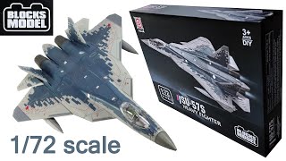 Super cool Su-57 pre painted model unboxing!