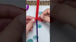 How to weave red bracelets simple and easy #diy #crafting #bracelet