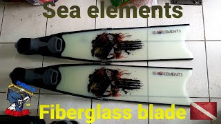 Sea elements fiberglass blade // installation on cressi footpocket