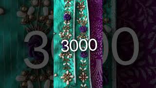 zardosi work aari blouse designs with price 💚💜