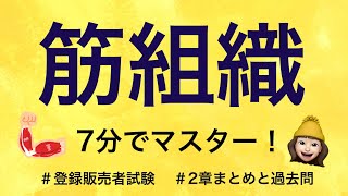 【2章筋組織】薬剤師が解説する登録販売者試験