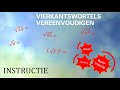 Instructievideo: Vierkantswortels vereenvoudigen + 10 opgaven