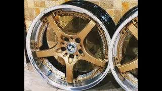 Restoring These Volk Racing Wheels in under 10 minutes | Powdercoat