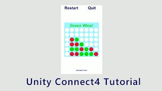 Unity Connect4 Tutorial
