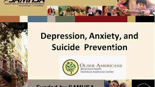 Depression Anxiety and Suicide Prevention Webinar Recording