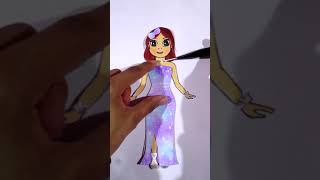 Cute Paper Doll Dress Up 💖| Beautiful Galaxy Dress 🌌✨|