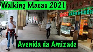 [4K] Walking Macau 2021: Avenida da Amizade - ZAPE - 友誼大馬路 - China - 中國澳門 Waldo Hotel \u0026 Casino