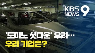 [앵커의 눈] 미국·유럽발 ‘셧다운 도미노’…국내 제조업 ‘비상’ / KBS뉴스(News)