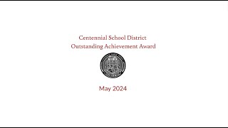 CSD Outstanding Achievement Award 2023-2024