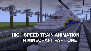 Shinkansen in Minecraft Animation Part 1