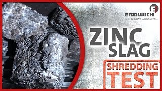 SHREDDING TEST | Zinc Slag - Zinkschlacke M600/M465 | Erdwich Zerkleinerungssysteme GmbH