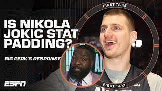 Kendrick Perkins' REBUTTAL to the backlash for his Nikola Jokic comments 🗣️ | First Take
