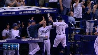 TEX@TB: Rodriguez blasts his first homer of 2014