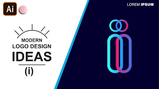 Modern (i) Letter Logo Design In Adobe Illustrator | Best Logo Design || With Inaa Graphics ||