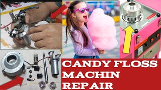 candy floss machine Pura Tik karne Ka tarika)cotton candy machine full repair Hindi an Urdu♈👈👈👈