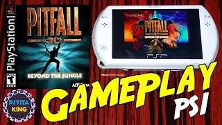 PSX: Pitfall 3D: Beyond the Jungle PS1/PSOne/PSP Go GamePlay [4K]