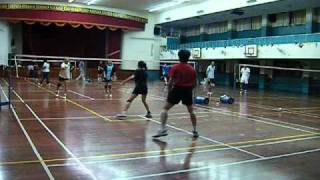 20100801孚瑪羽球隊球呆+Sandy VS 阿魯米+Esther